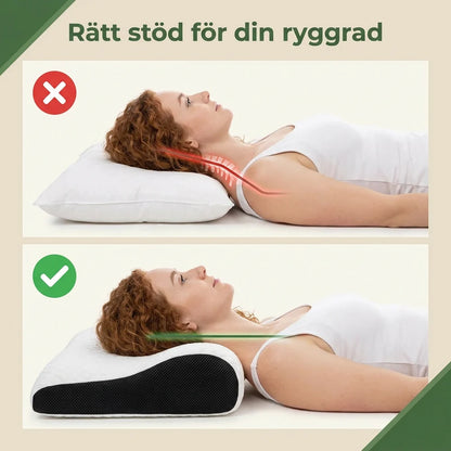 Ergonmisk Nackkudde som Lindrar Nacke & Ryggsmärta